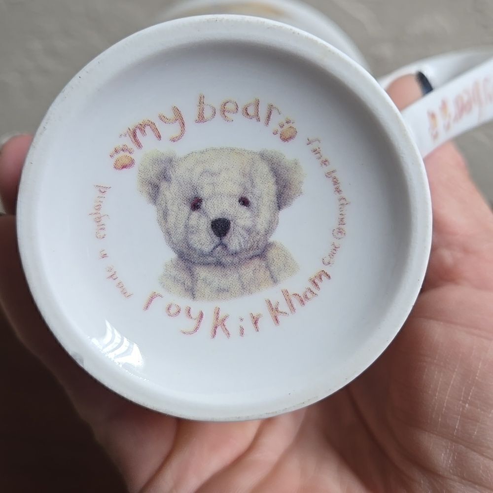 ROY KIRKHAM SET OF 2 BONE CHINA "MY BEAR" MUGS - Picture 13 of 14